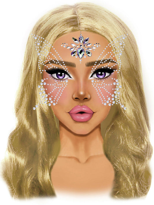Fairy Adhesive Face Jewels Sticker - TemptationsLeg AvenueTemptationsLA-EYE041
