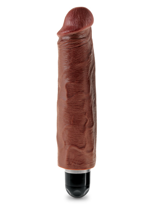 King Cock 7 Inch Vibrating Stiffy - Brown PD5522-29