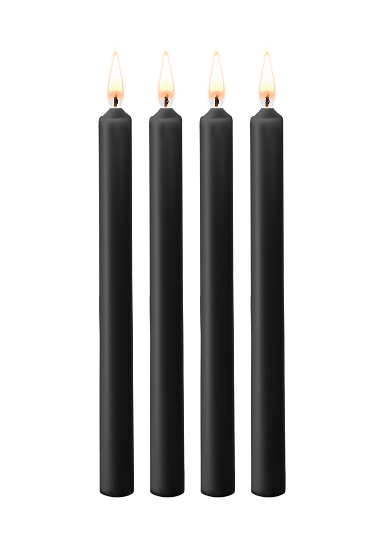 Teasing Wax Candles Large - Blk - 4-Pack OU489BLK