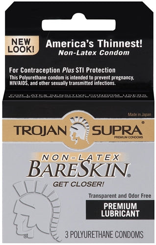 Trojan Supra Bareskin Polyurethane - 3 Pack TJ90220