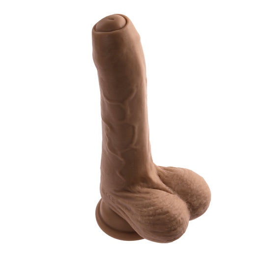 Peek a Boo Vibrating Dildo - Dark EN-RD-2789-2