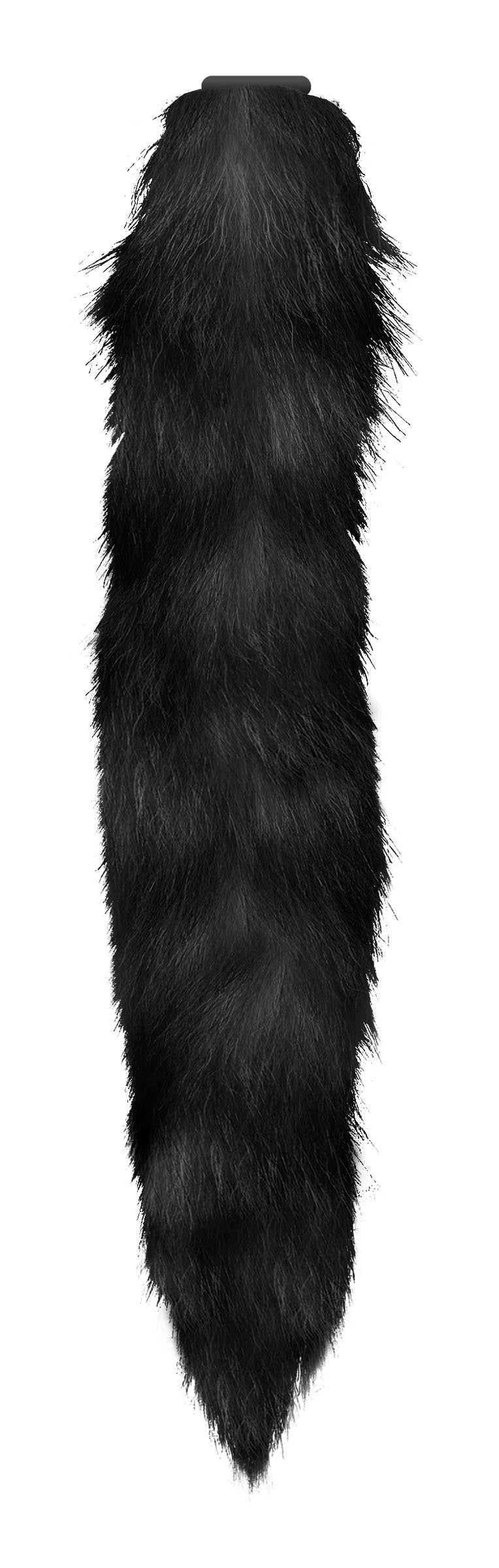 Interchangeable Black Fox Tail TZ-AG840