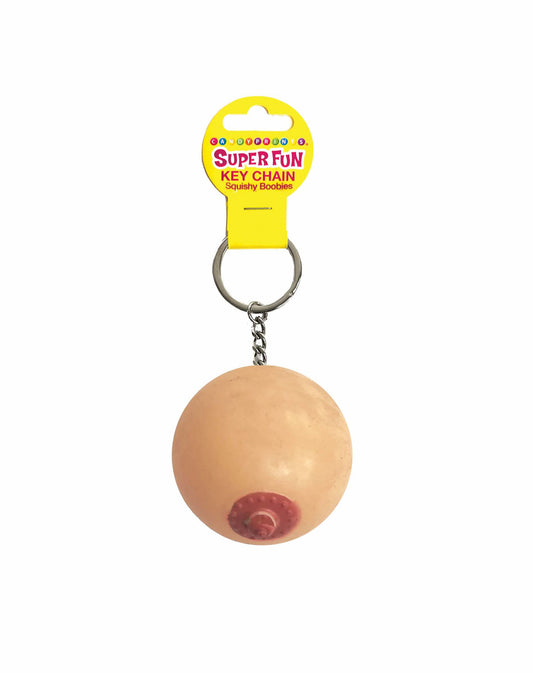 Super Fun Key Chain, Squishy Boob - Sold in 6pk LG-CP1179