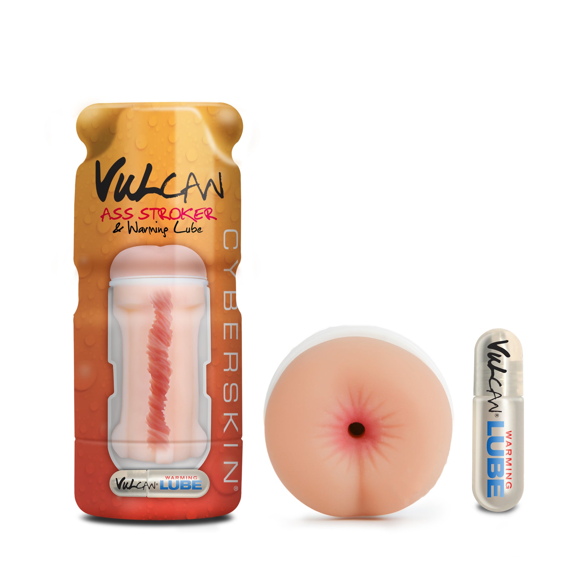 Vulcan Cyberskin - Ass Stroker & Warming Lube -  Light TS1600377