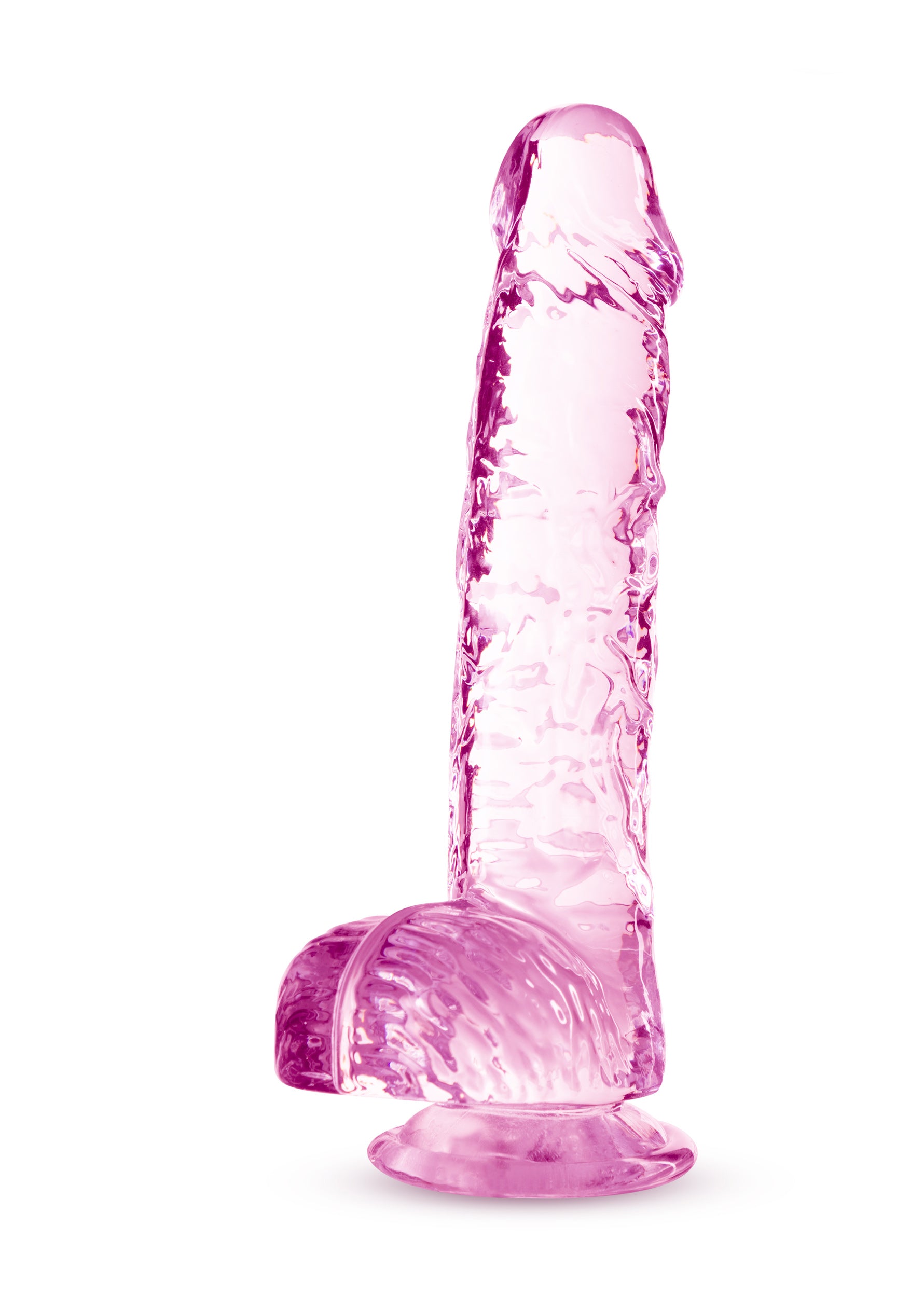 Naturally Yours - 6 Inch Crystalline Dildo - Rose BL-51700