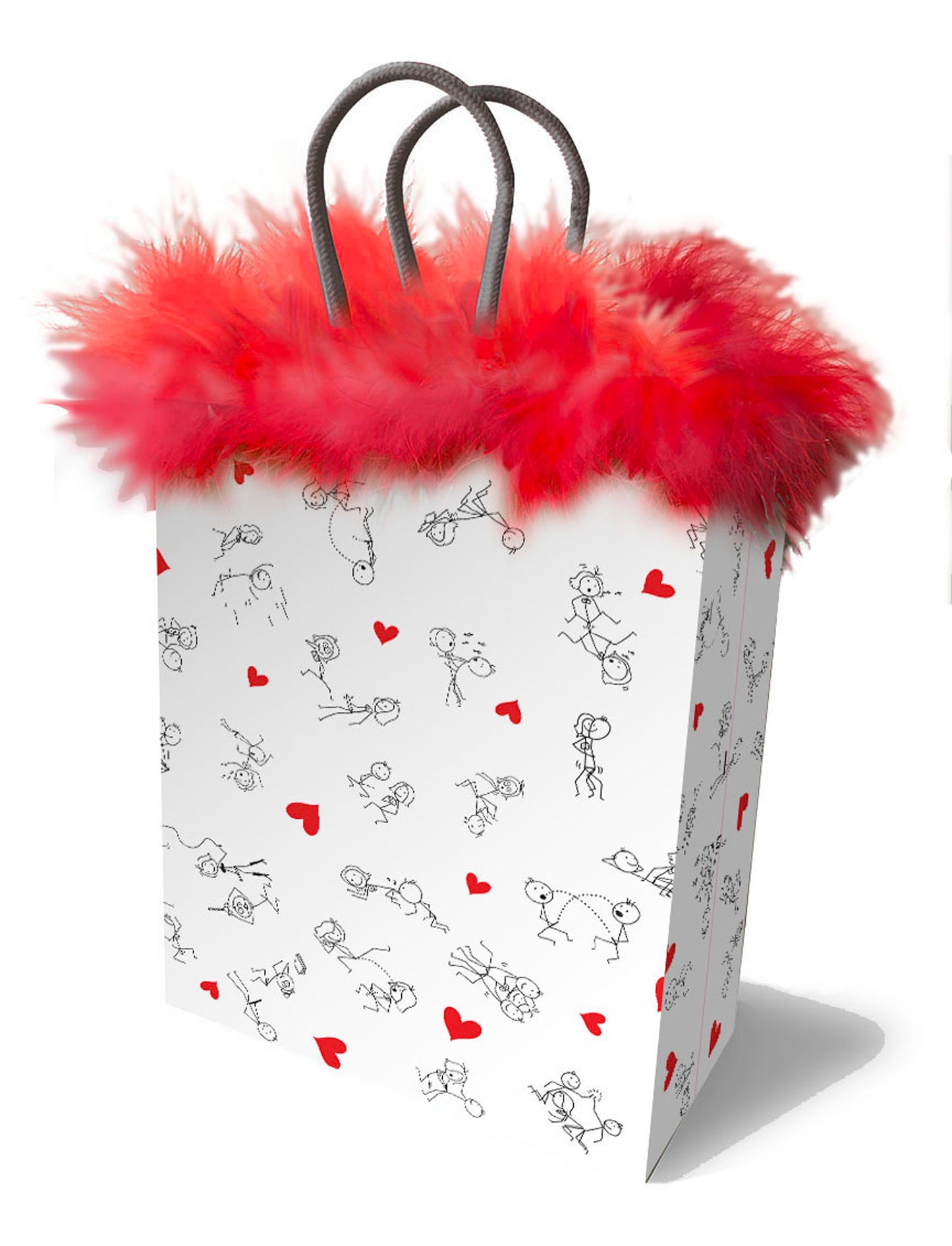 Stick Figures Gift Bag - Red LG-LGP039