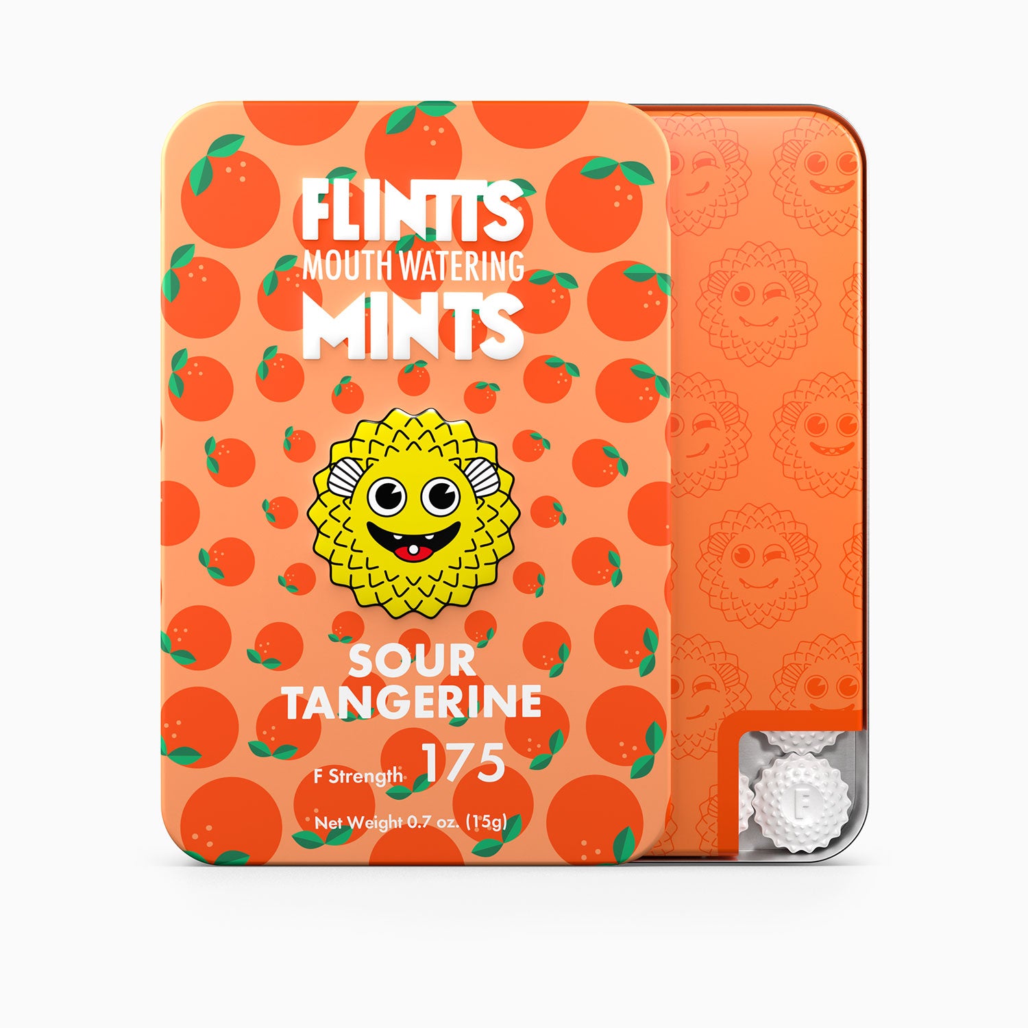 Flintts Mouth Watering Mints Sour Tangerine - F-Strength 175 FM-TANGERINE