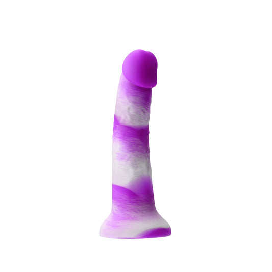 Colours - Pleasures - Yum Yum 6 In. Dildo - Purple NSN-0407-25