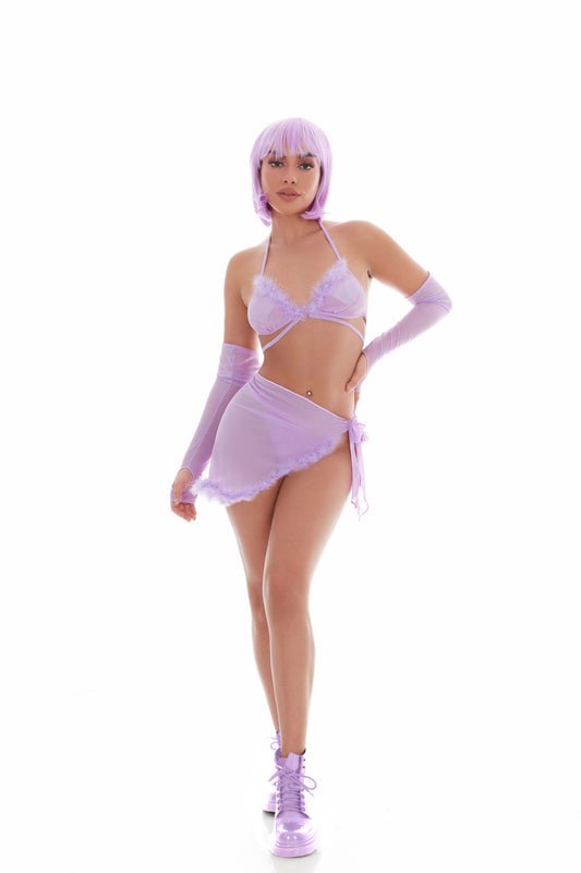 Feeling Fuzzy 5pc Set - Small/medium Lilac KH65007LSM