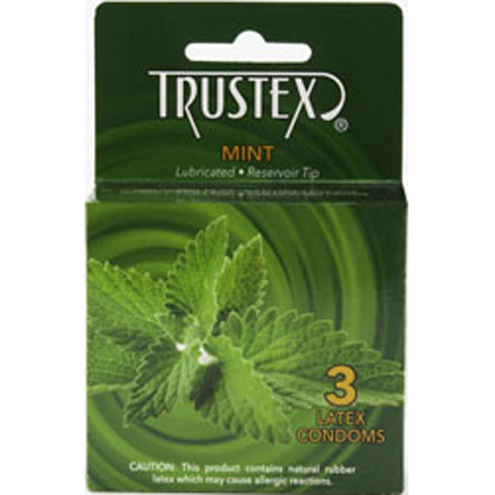 "Trustex Flavored Lubricated Condoms - 3 Pack - Mint AL-4005"