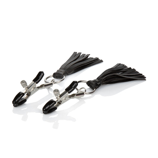 Nipple Play Playful Tassels Nipple Clamps - Black SE2614052