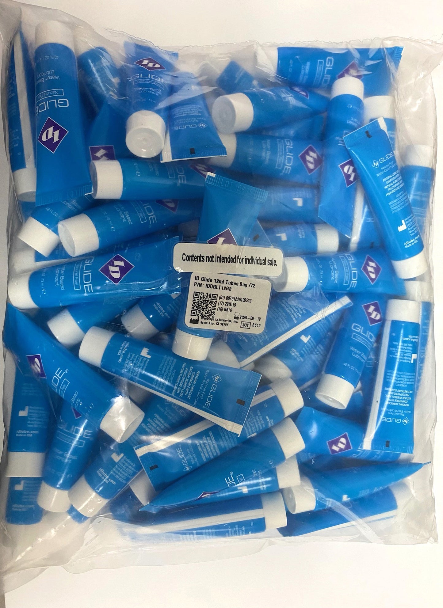 Glide 12ml Tubes - Bag of 72 IDDGLT12G2