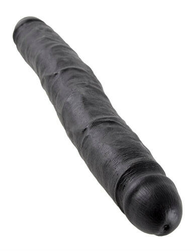 King Cock 12 Inch Slim Double Dildo - Black - TemptationsPipedreamTemptationsPD5516-23