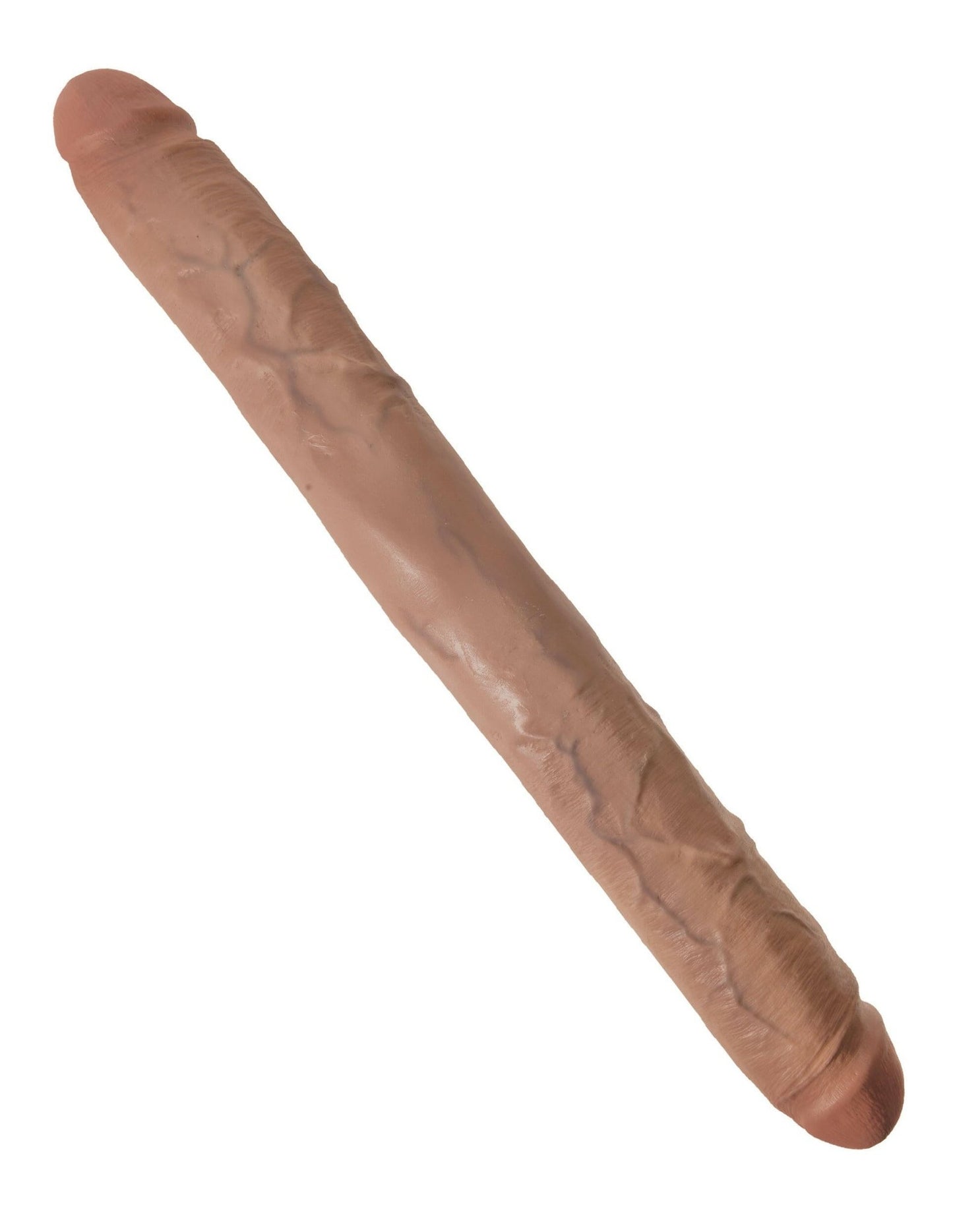 King Cock 16" Thick Double Dildo - Tan - TemptationsPipedreamTemptationsPD5518-22