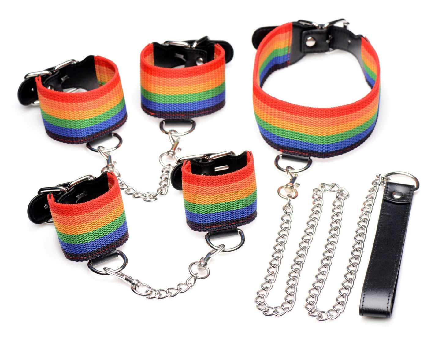 Kinky Pride Rainbow Bondage Set - TemptationsXR Brands Master SeriesTemptationsMS-AG538