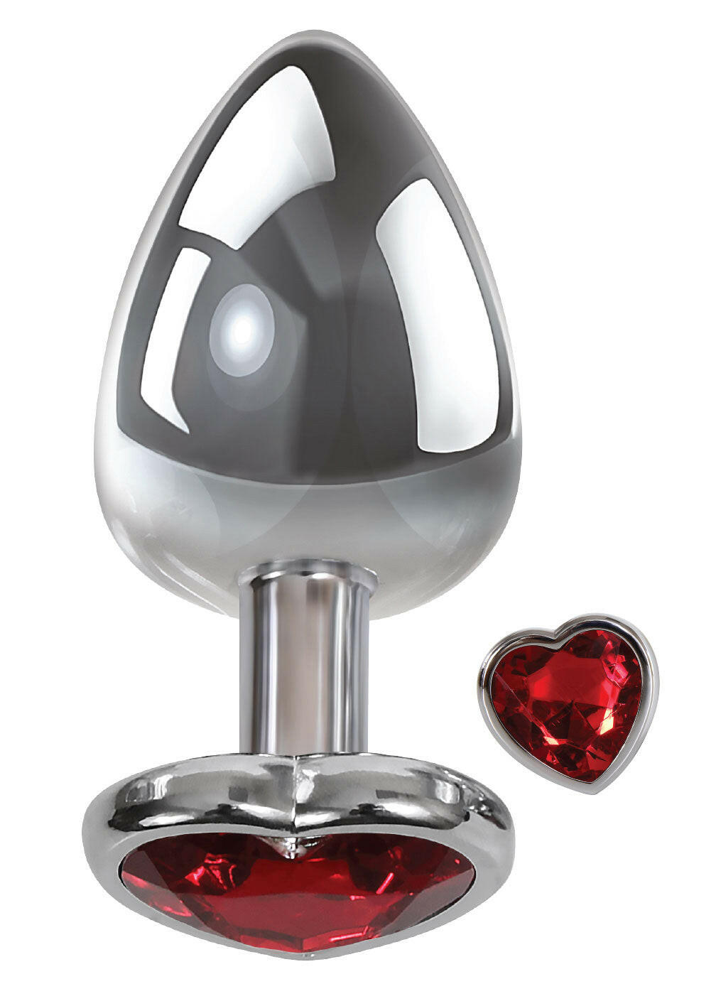 Large Red Heart Gem Anal Plug - TemptationsSale SpecialsTemptationsAE-WF-8126-2