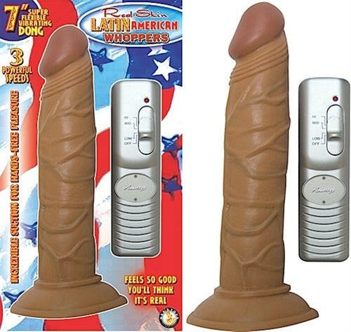 Latin American Whoppers 7inch Vibrating Dong - TemptationsNasstoysTemptationsNW2304