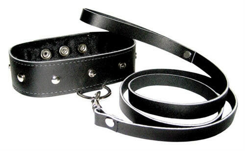 Leather Collar and Leash Set - TemptationsSportsheetsTemptationsSS432-02