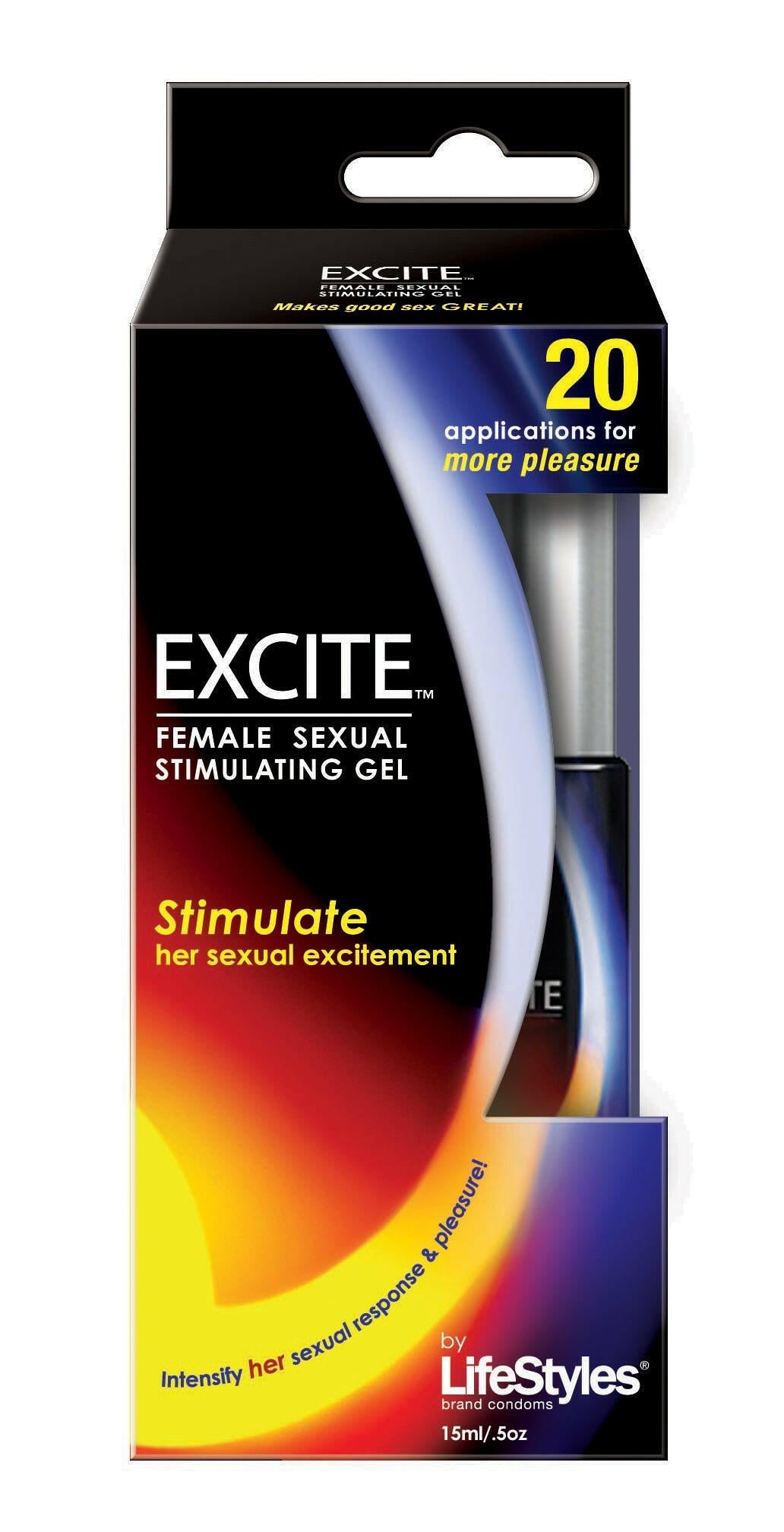 Lifestyles Excite Female Sexual Stimulating Gel - 15 ml / 0.5 Oz. - TemptationsLifestyle CondomsTemptationsLS7901