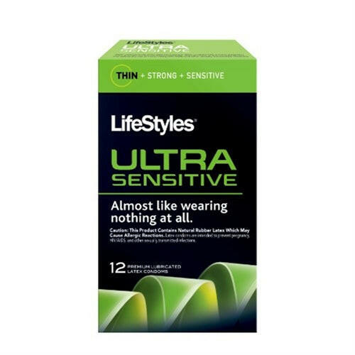 Lifestyles Ultra Sensitive - 12 Pack - TemptationsLifestyle CondomsTemptationsLS1712