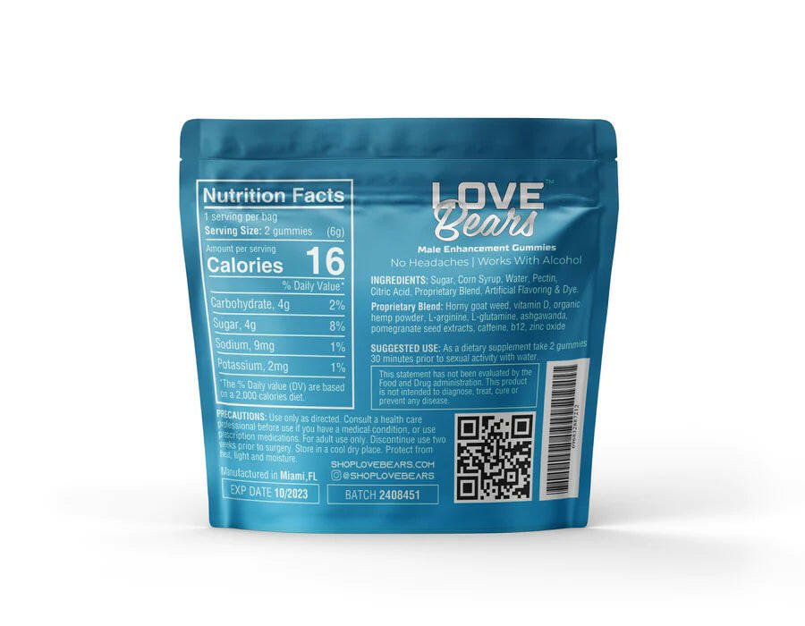 Male Love Bear Enhancement Gummy - TemptationsSEXCITE SHOPTemptations