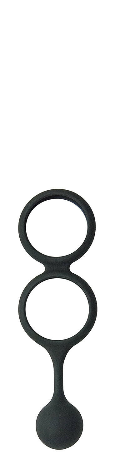 My Cock Ring Scrotum Ring With Weighted Ball Banger - Black - TemptationsNasstoysTemptationsNW2727