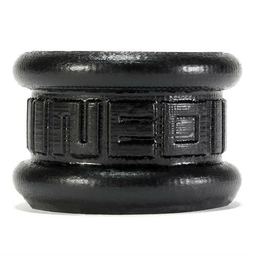 Neo 1.25 Inch Short Ball Stretcher Squishy Silicone - Smoke Black - TemptationsOxballsTemptationsOX-1258-BLK