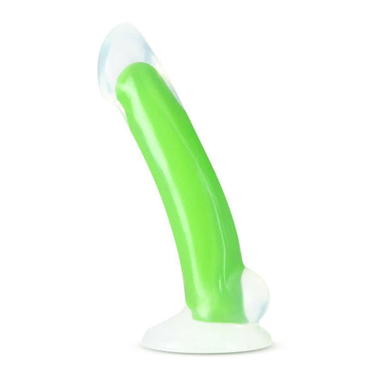 Neo Elite - Glow in the Dark - Omnia - 7 Inch Silicone Dual Density Dildo - Neon Green - TemptationsBlush NoveltiesTemptationsBL-80222