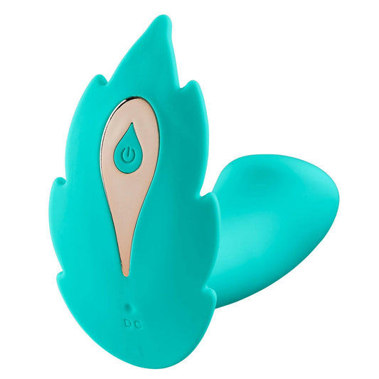 Partner Panty Leaf Vibrator With Remote Control - Teal - TemptationsCloud 9 NoveltiesTemptationsWTC942