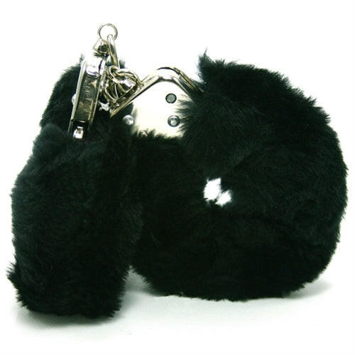 Plush Love Cuffs - Black - TemptationsGolden TriangleTemptationsGT2089-3