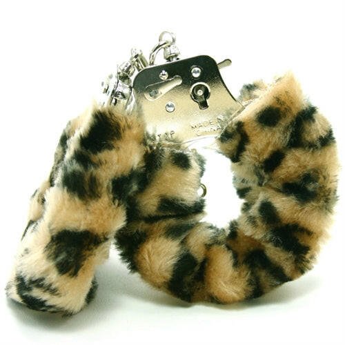 Plush Love Cuffs - Leopard - TemptationsGolden TriangleTemptationsGT2089-4