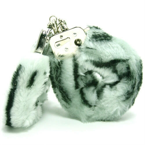 Plush Love Cuffs - Zebra - TemptationsGolden TriangleTemptationsGT2089-9