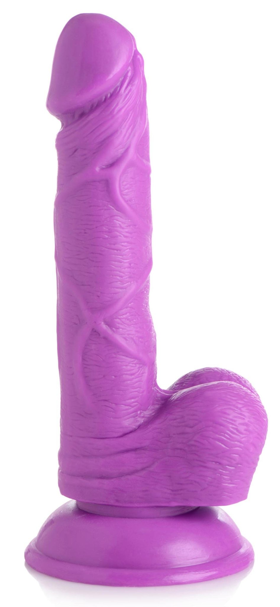 Pop Pecker 6.5 Inch Dildo With Balls - Purple - TemptationsXR Brands Pop PeckersTemptationsPOPP-AG766-PUR