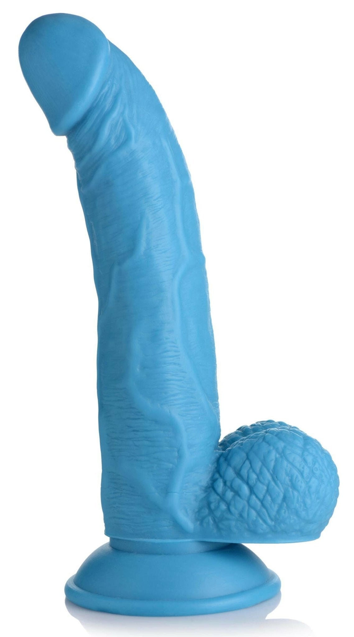 Pop Pecker 7.5 Inch Dildo With Balls - Blue - TemptationsXR Brands Pop PeckersTemptationsPOPP-AG767-BLU