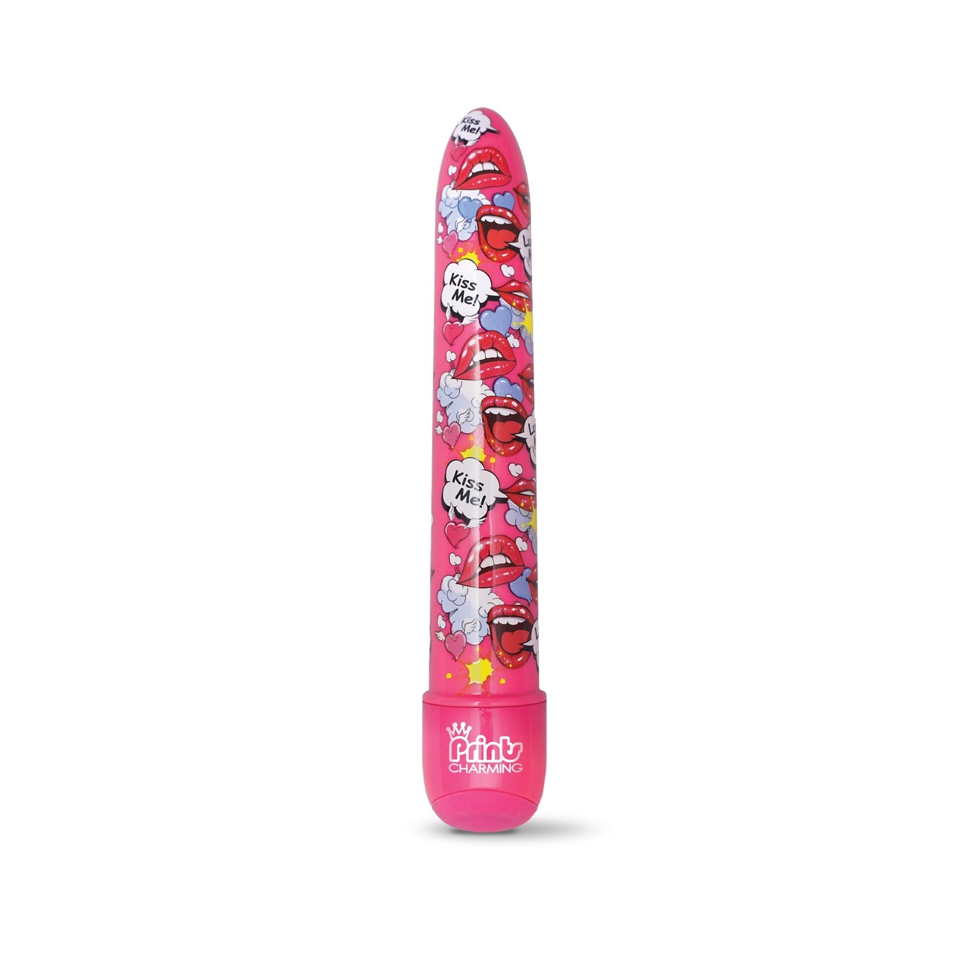 Prints Charming 7 Inch Classic Vibe Kiss Me - Pink - TemptationsSale SpecialsTemptationsGN-1000100