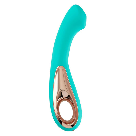 Pro Sensual Roller Touch Tri-Function G-Spot Curved Form - Teal - TemptationsCloud 9 NoveltiesTemptationsWTC940