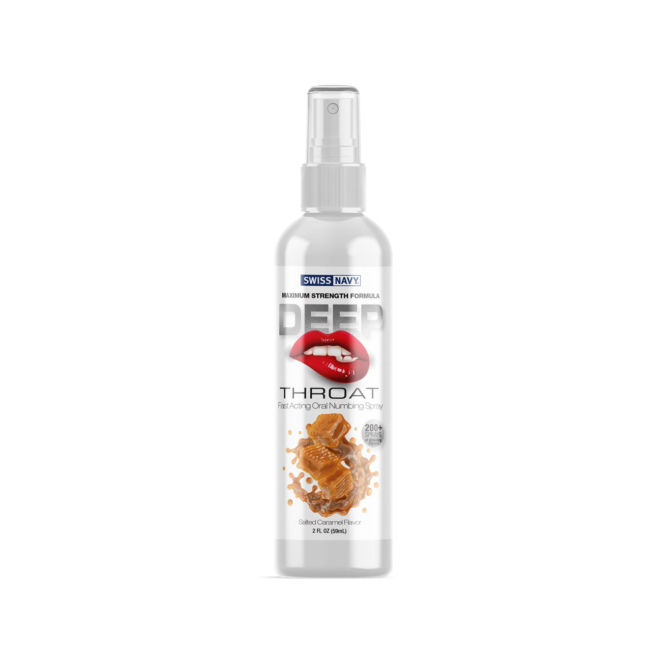 Swiss Navy Deep Throat Spray - Salted Caramel -  2 Fl Oz MD-SNDTSC2