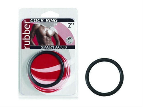 Rubber Cock Ring 2" - Black - TemptationsSpartacusTemptationsBSPR-13