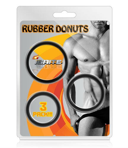 Rubber Donuts - 3 Pack - TemptationsSI NoveltiesTemptationsSI-95052