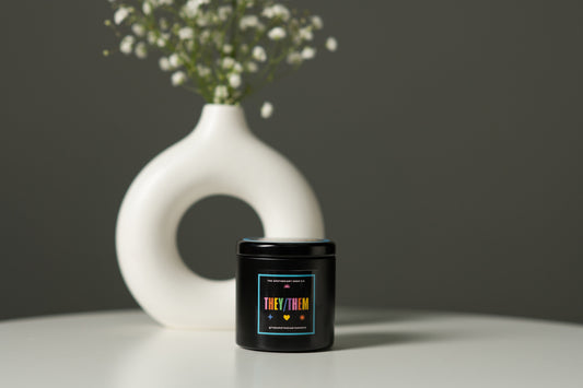 "Gender Fluid Candle - They/them 4 Oz - Vanilla Bean GFL-8280"