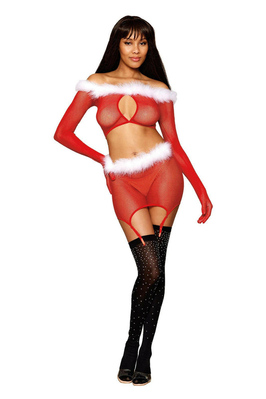 Santa Baby - One Size - Ruby - TemptationsDreamgirlTemptationsDG-13102REDOS