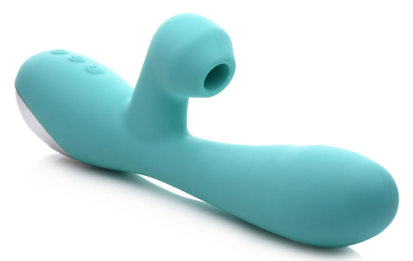 Shegasm 5 Star 7x Suction Come- Hither Silicone Rabbit - Teal - TemptationsHoliday Blowout SaleTemptationsINM-AG649-TEAL