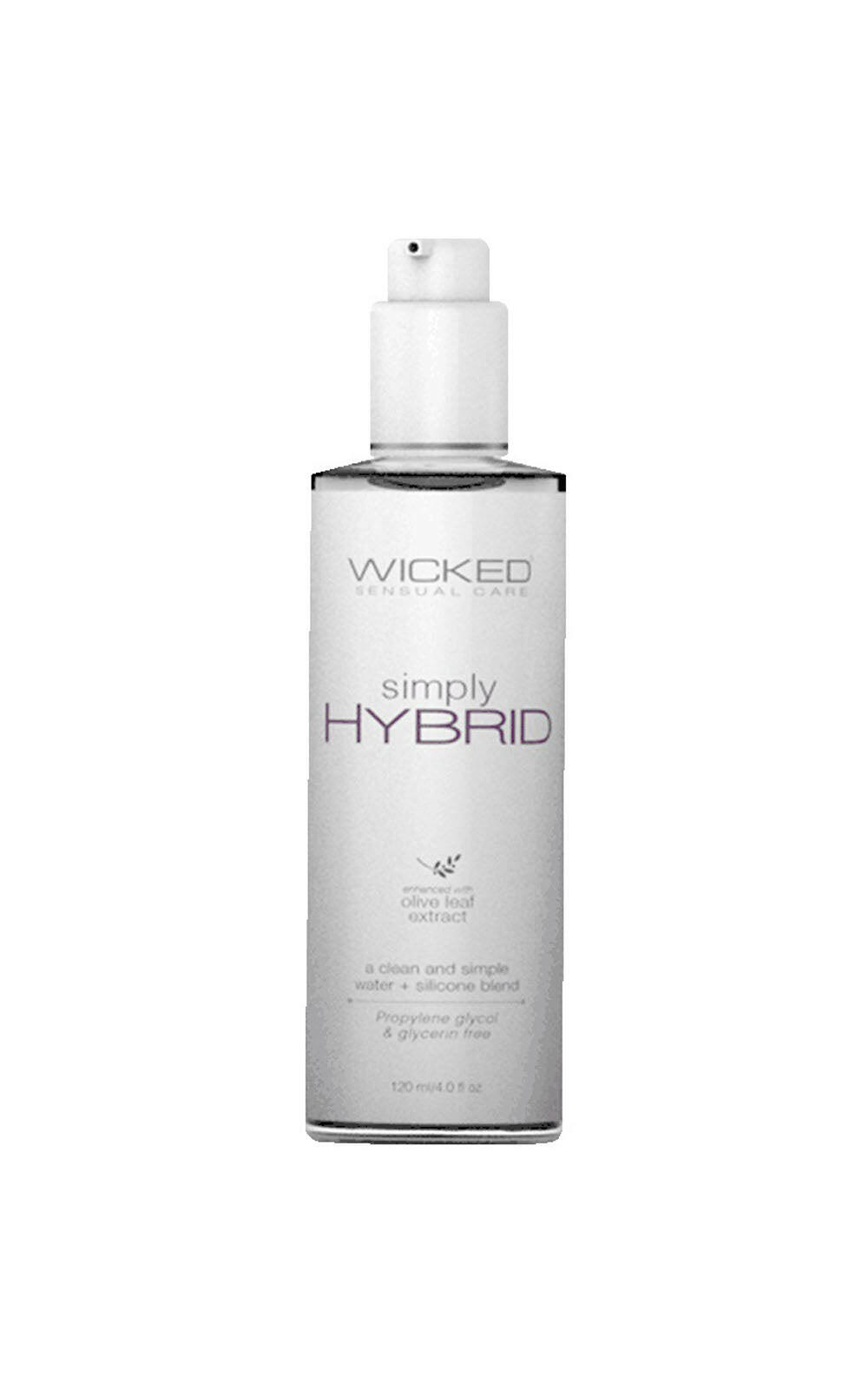 Simply Hybrid Fragrance Free Lube 4oz 120ml - TemptationsWicked Sensual CareTemptationsWS-91204