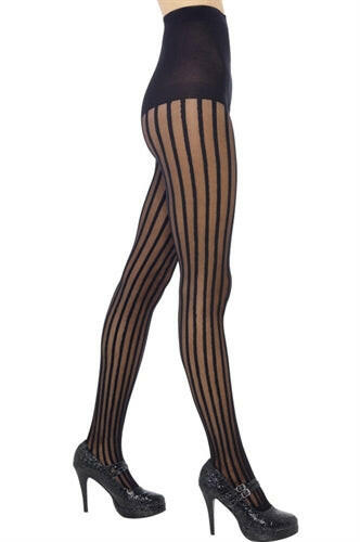 Sheer Striped Tights - Black Fv-21379 FV-42720