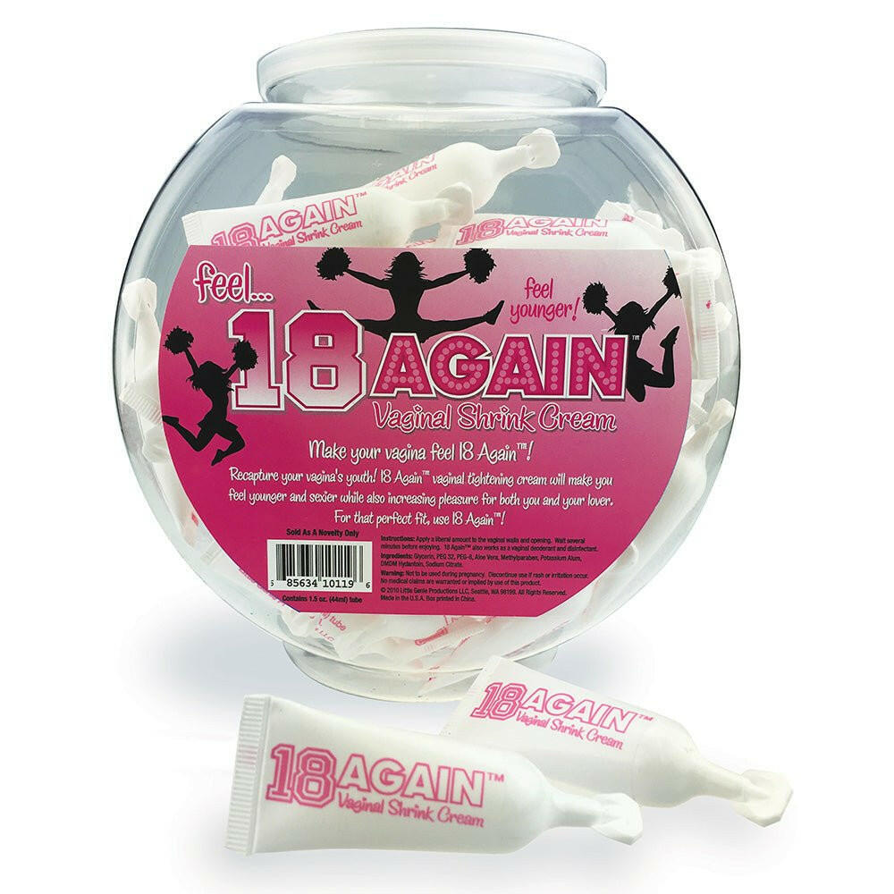 18 Again Vaginal Shrink Cream - 72 Count Fishbowl - TemptationsLittle GenieTemptationsLG-BT304