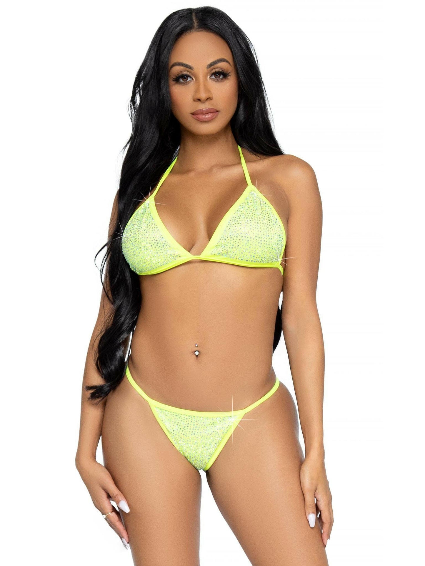 2 Pc Phoenix Bikini Set - Yellow - Medium - TemptationsLeg AvenueTemptationsLA-81637YELM