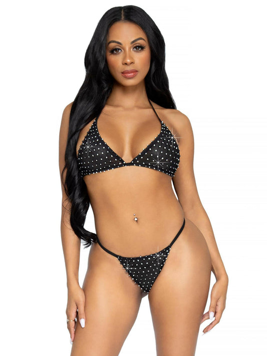 2 Pc Tempest Bikini Set - Black - One Size - TemptationsLeg AvenueTemptationsLA-81636BLKOS