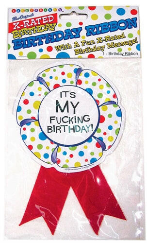 X-Rated Birthday Party Award Ribbon CP-544