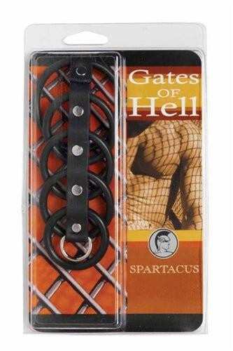 5 Ring Black Rubber Gates of Hell - TemptationsSaleTemptationsBSPR-15