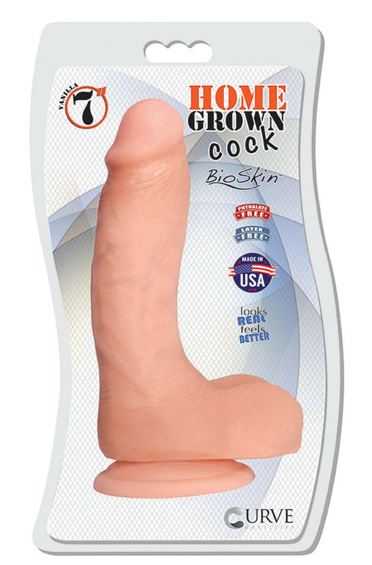 7" Home Grown Cock - Vanilla - TemptationsCurve ToysTemptationsCN-0104-06-10